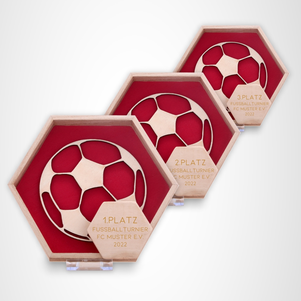 3er Award Pokal Serie OKTAKON RED Fussball Oktakon