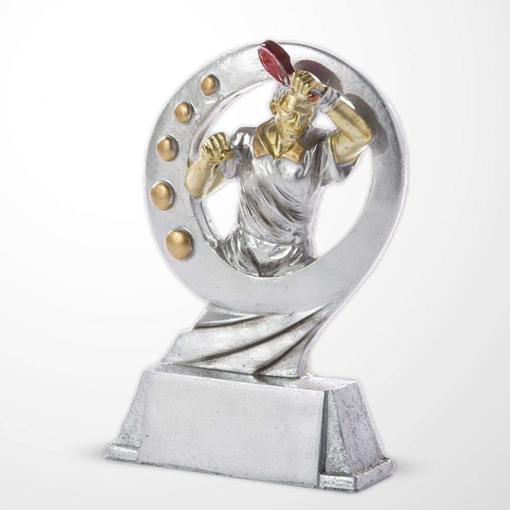Tischtennis Figur Pokal Damen / Herren Resin 17 cm