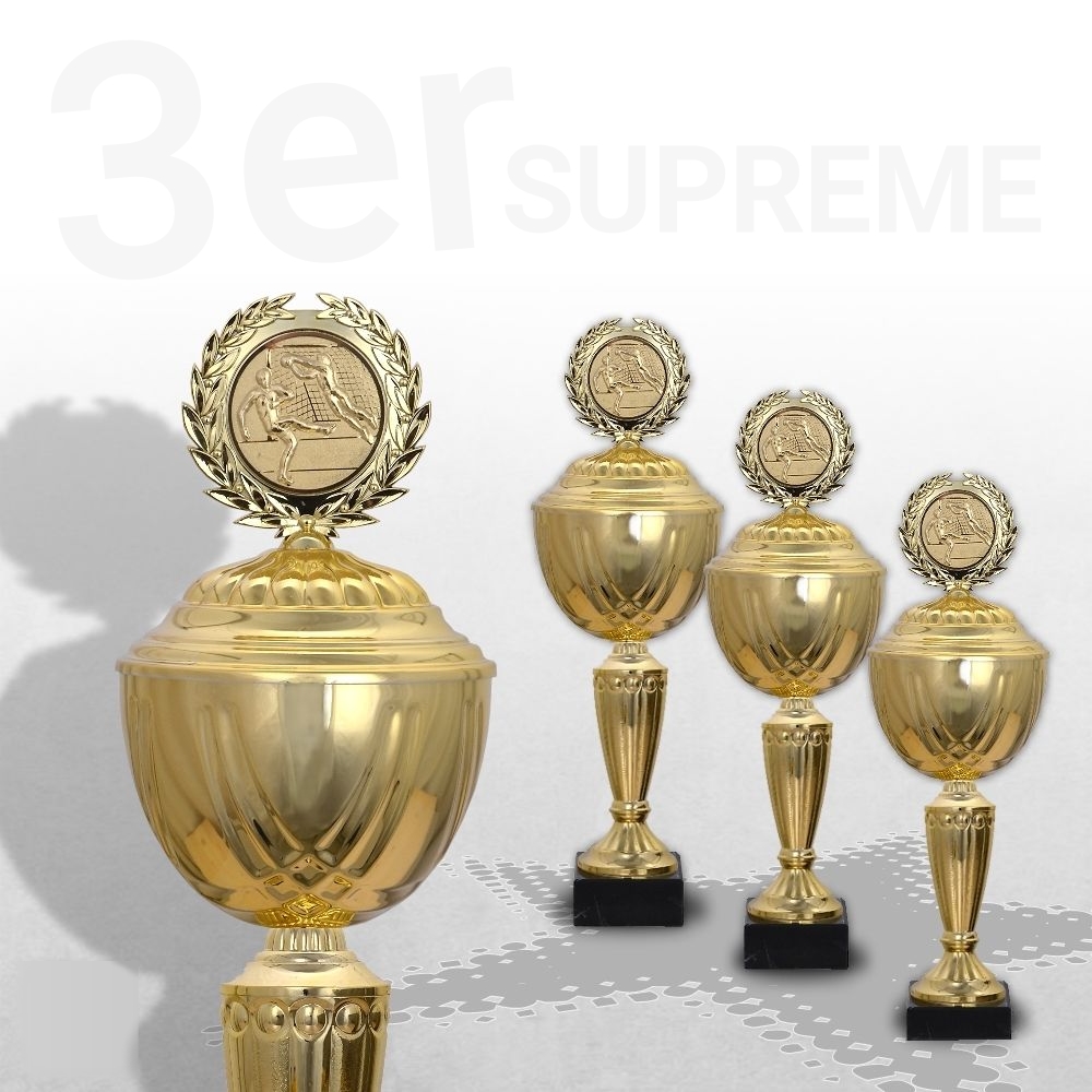 3er Pokalserie Pokale StarLight mit Gravur günstige preiswerte Pokale kaufen 